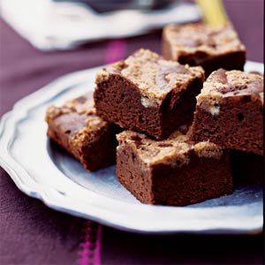 Mexican Chocolate Streusel Brownies